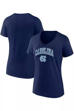 Fanatics Women Sports T-Shirts - Women's Branded North Carolina Tar Heels Evergreen Campus V-Neck T-shirt