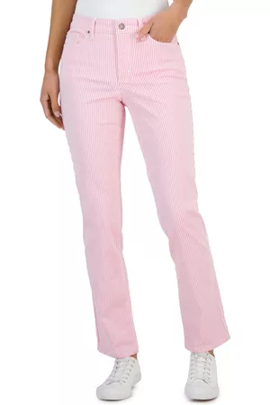 Charter Club Women Straight Jeans - Women's Pinstripe Lexington Straight-Leg Jeans, Created for Macy's