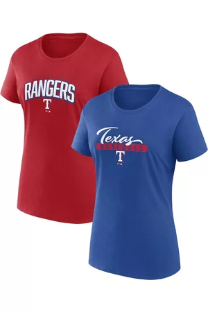 Fanatics Women Sports T-Shirts - Women's Branded Royal, Red Texas Rangers Fan T-shirt Combo Set