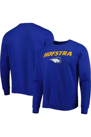 Colosseum Men Sports Hoodies - Men's Hofstra University Pride Arch Over Logo Pullover Sweatshirt