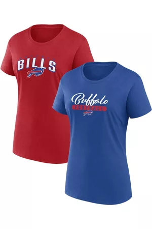 Fanatics Women Sports T-Shirts - Women's Branded Royal, Red Buffalo Bills Fan T-shirt Combo Set