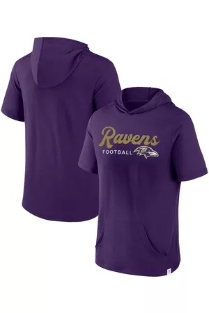 Fanatics Men Sports Hoodies - Men's Branded Baltimore Ravens Offensive Strategy Short Sleeve Pullover Hoodie