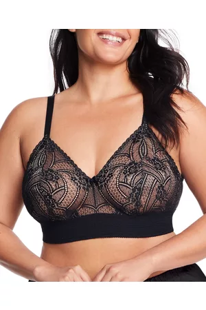 Glamorise Plus Size Full Figure Bramour Gramercy Luxe Lace Wireless Bralette 7012
