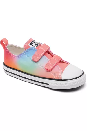 Leased Girls Casual Sneakers - Converse Toddler Girls Chuck Taylor All Star Stay-Put Easy-On Rainbow Ombre Casual Sneakers from Finish Line