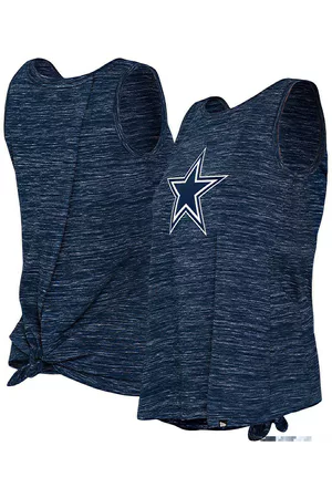 New Era / Women's Dallas Cowboys Space Dye Crop Navy Long Sleeve Shirt