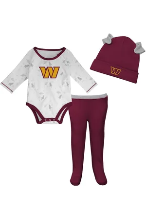 Outerstuff Newborn and Infant Boys and Girls White, Burgundy Washington Commanders Dream Team Onesie Pants and Hat Set - White, Burgundy