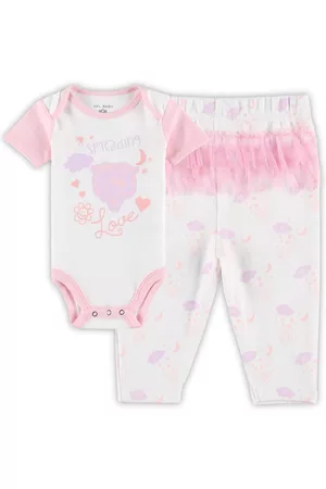 Outerstuff Girls Newborn and Infant Chicago Bears Spreading Love Bodysuit and Tutu Leggings Set