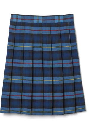 French Toast Big Girls Adjustable Waist Mid-Length Plaid Pleated Skirt