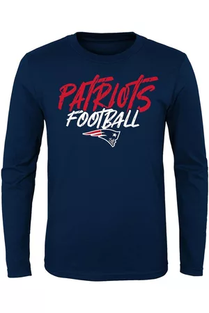 NFL Team Apparel Boys' New England Patriots Abbreviated Grey T-Shirt