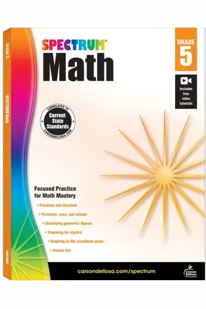 Barnes & Noble Spectrum Math Workbook, Grade 5 by Spectrum Compiler