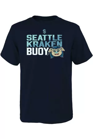 Outerstuff Big Boys Seattle Kraken Mascot Head T-shirt