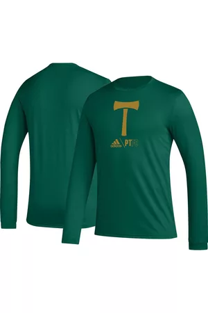 Men's adidas Green Miami Hurricanes Sideline Locker Strikethrough Creator  AEROREADY Long Sleeve T-Shirt