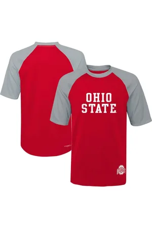 Outerstuff Big Boys Ohio State Buckeyes Mecca Dunes Rash Guard Raglan T-shirt