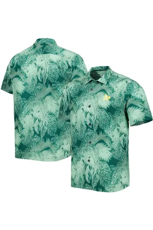 Men's Tommy Bahama Red Kansas City Chiefs Coast Luminescent Fronds Camp  IslandZone Button-Up Shirt