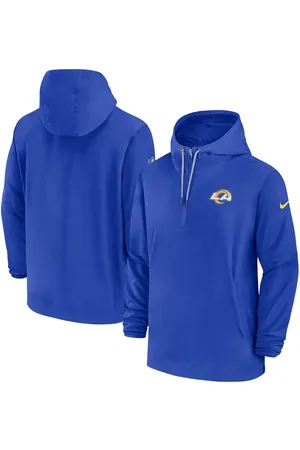 Nike Men's Athletic (NFL Los Angeles Rams) Sleeveless Pullover Hoodie in Blue, Size: Medium | 00BW01PP95-06Q