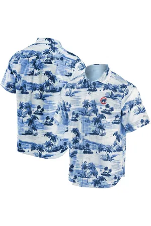 Chicago Cubs Tommy Bahama Beach-Cation Camp Button-Up Shirt - White