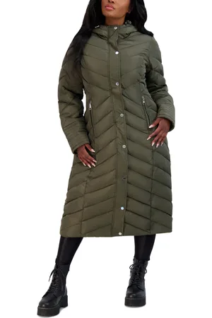 Steve Madden Juniors' Hooded Belted Wrap Coat - Macy's