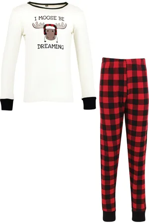 Hudson Big Boys Cotton Pajama Set, Moose Be Dreaming