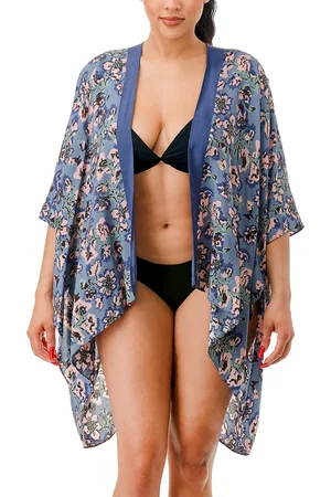 Marcus Adler Floral Kimono Cover Up