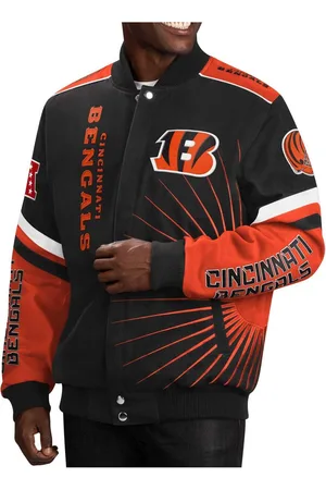 Cincinnati Bengals G-III Sports by Carl Banks Extreme Redzone Full-Snap  Varsity Jacket - Black