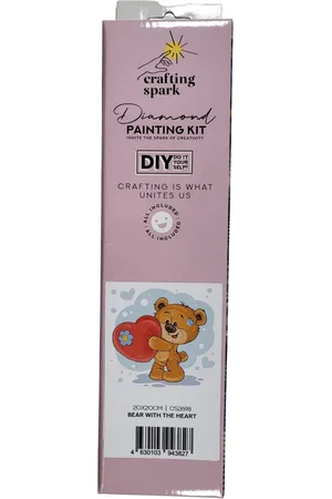 Crafting Spark Diamond Painting Kit Teddy Bear CS2710 7.9 x 7.9