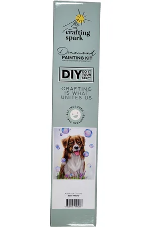 Cute Dog Diamond Painting Set by Crafting Spark. CS2715 Diamond