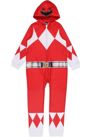 Power Rangers Big Boys All Character Colors Union Suit Costume Sleep Pajama