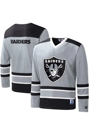 Las Vegas Raiders Nike Dri-Fit Cotton Long Sleeve Raglan T-Shirt - Mens