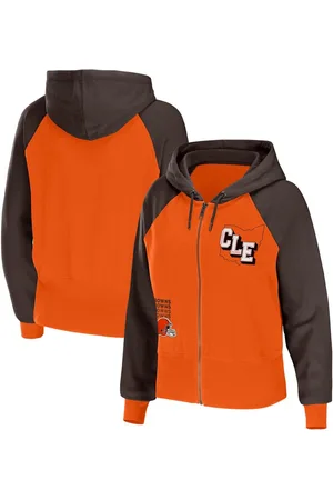 WEAR by Erin Andrews Women's Gray Cleveland Browns Sherpa Full-Zip Hoodie  Jacket - Macy's