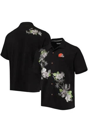 Dallas Cowboys Tommy Bahama Sport Harbor Island Hibiscus Camp Button-Up  Shirt - Black