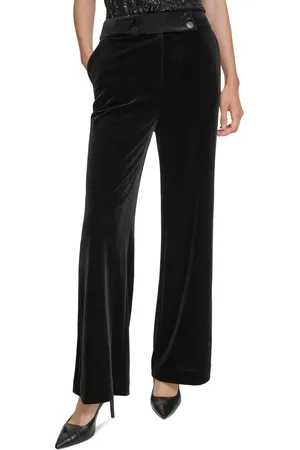 Calvin Klein Women's Thermal Flare-Leg Pants - Macy's