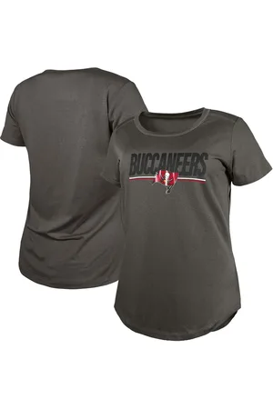 Women's New Era White/Gray Houston Texans Training Camp Raglan V-Neck T- Shirt