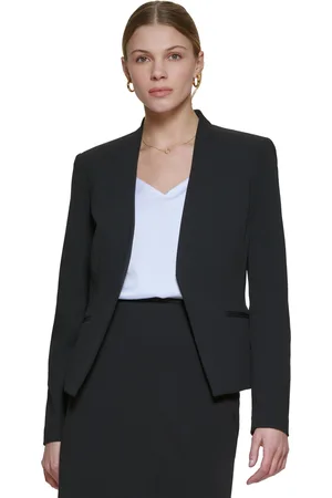 Calvin Klein Women's One-Button Patch Pocket Blazer & Pencil Skirt - Macy's