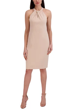 Julia Jordan Halter-Neck Sleeveless Sheath Dress