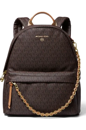 Michael Michael Kors Logo Prescott Large Backpack - Brown/Acorn