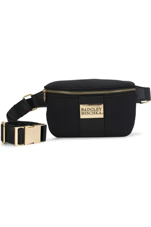 Badgley Mischka Sage Scuba and Faux Leather Belt Bag