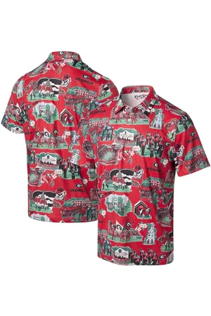 Men's Reyn Spooner Navy Boston Red Sox Kekai Button-Down Shirt Size: Small