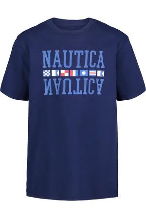 Nautica Big Boys Husky Short Sleeve Performance Woven Shirt In