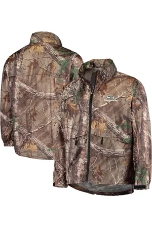 Men's Dunbrooke Realtree Camo/Black Detroit Lions Circle Hunter Softshell Full-Zip Jacket