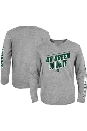 Outerstuff Big Boys Michigan State Spartans 2-Hit For My Team Long Sleeve T-shirt