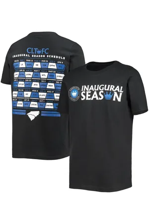 Outerstuff Big Boys Charlotte Fc Inaugural Schedule T-shirt