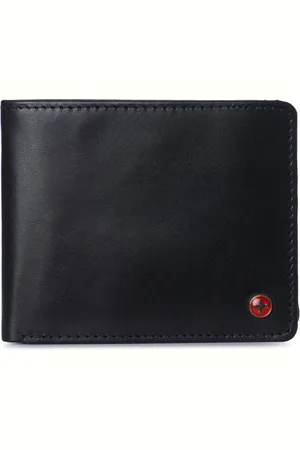 Alpine Swiss Mens Genuine Leather Wallet Passcase Bifold Rfid Safe 2 Id Windows
