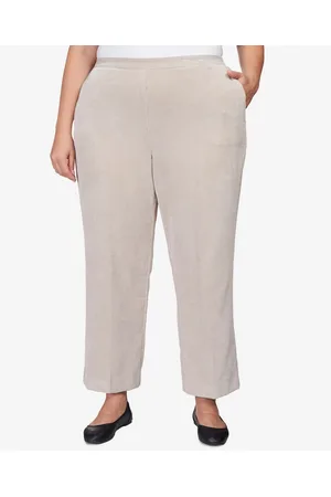 Alfred Dunner Plus Size St.Moritz Corduroy Regular Fit Average Length Pants