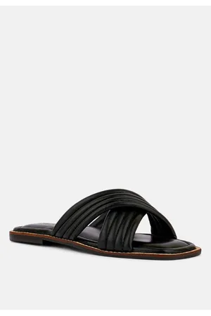 RAG & CO Eura Womens Quilted Leather Flats