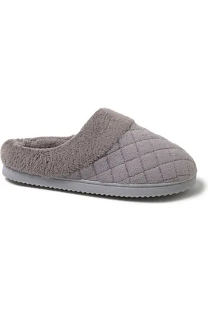 Women's dearfoams claire chunky knit outlet quilted clog slippers