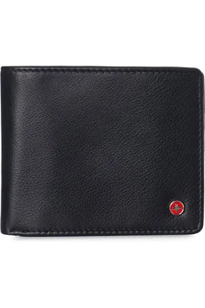 Alpine Swiss Rfid Mens Wallet Deluxe Capacity Hybrid Bifold Flipout Id Window