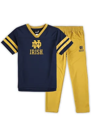 Outerstuff Preschool Boys and Girls Navy, Gold Notre Dame Fighting Irish Red Zone Jersey and Pants Set - Navy, Gold