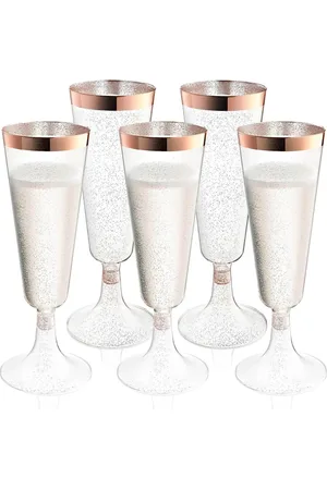 Chateau Fine Tableware 32 Pack Stemless Plastic Wine Glasses