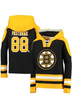 Outerstuff Big Boys David Pastrnak Boston Bruins Ageless Must-Have V-Neck Name and Number Pullover Hoodie