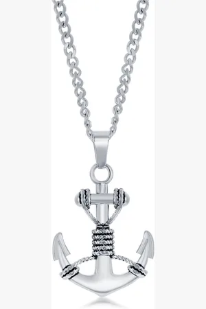 BLACKJACK Stainless Steel Anchor Necklace